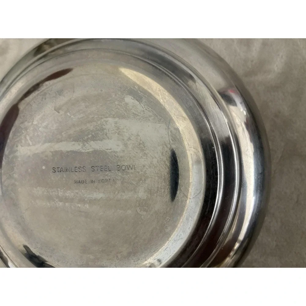 Mixing Bowl Stainless Steel Made in Korea Footed 9x5